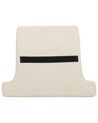 Velvet Fabric Wingback Chair Off-White ALTA_908561