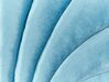Poduszka dekoracyjna muszla welurowa 47 x 35 cm niebieska CONSOLIDA_889467