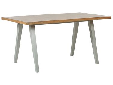 Tavolo da pranzo legno chiaro e grigio 150 x 90 cm LENISTER