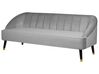 3 Seater Velvet Sofa Light Grey ALSVAG_732248