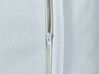 Bavlněný polštář s vyšívanými srdíčky 30 x 50 cm šedý GAZANIA_893174