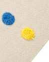 Kinderteppich Baumwolle mehrfarbig 80 x 150 cm Punkte LELES_864139