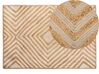 Teppich Jute-Baumwolle beige 140 x 200 cm PIRLI_757927