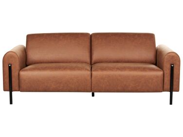 3-personers sofa stof gyldenbrun ASKIM