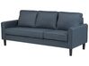 3 Seater Fabric Sofa with Ottoman Dark Grey AVESTA_741953