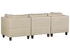 Sofá modular 3 plazas con reposapiés tapizado beige FEVIK_769869