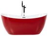 Fritstående badekar rød oval 150 x 75 cm ANTIGUA_828406