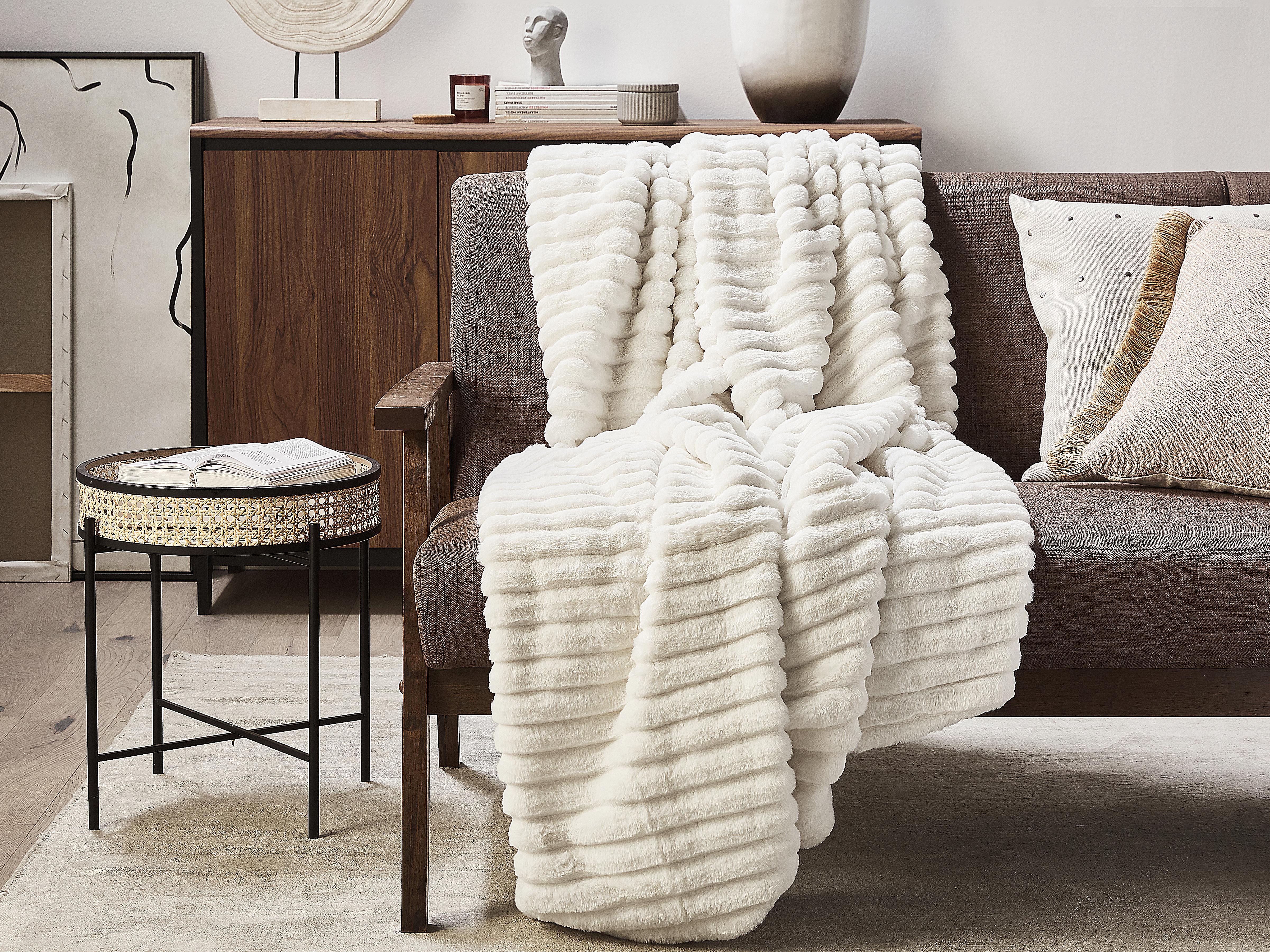 Huopa kaksipuolinen 150 x 200 cm valkoinen ABTEH