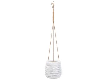 Hanging Plant Pot ⌀ 20 cm Off-White LIVADIA