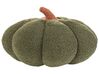 Set of 2 Boucle Cushions Pumpkin ⌀ 35 cm Green MUNCHKIN_879512