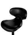 Set of 2 Faux Leather Swivel Bar Stools Black CONWAY II_894617