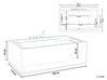 Freestanding Whirlpool Bath 1800 x 1100 mm White SAONA_770433