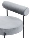 Velvet Accent Chair Grey ALPHA_860906