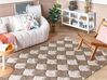 Bavlněný koberec 160 x 230 cm hnědý/ béžový SINOP_839713