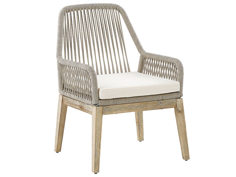 Gartenmöbel Set Faserzement grau 6-Sitzer Auflagen beige OLBIA | ab