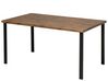 Jedálenský stôl 150 x 90 cm tmavé drevo/čierna LAREDO_690186