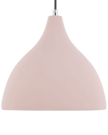Růžová pastelová stropní lampa LAMBRO