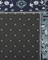 Teppich grau orientalisches Muster 80 x 240 cm Kurzflor VADKADAM_831362