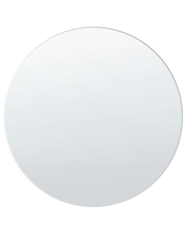 Okrúhle nástenné zrkadlo 80 x 80 cm strieborné ANNEMASSE _844171