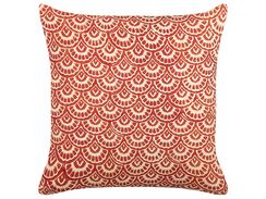 Koristetyyny puuvilla punainen 45 x 45 cm RHUS Koristetyyny puuvilla punainen 45 x 45 cm RHUS