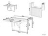 Mesa para varanda de madeira clara 60 x 40 cm UDINE_810164