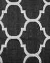 Vloerkleed polyester zwart/wit 160 x 230 cm ALADANA_733705