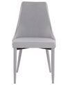 Set of 2 Fabric Dining Chairs Grey CAMINO_812619