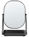 Espejo de maquillaje de metal negro 20 x 22 cm CORREZE_848281