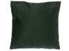 Set di 2 cuscini decorativi a foglia 45x45 cm velluto verde scuro FERN_770074