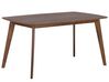 Mesa de comedor madera oscura 150 x 90 cm IRIS_703102