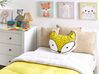 2 bawełniane poduszki dla dzieci lis 50 x 40 cm żółte VADODARA_801062