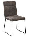 Set of 2 Fabric Dining Chairs Grey NEVADA_694515