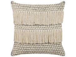 Koristetyyny puuvilla beige 45 x 45 cm IRESINE