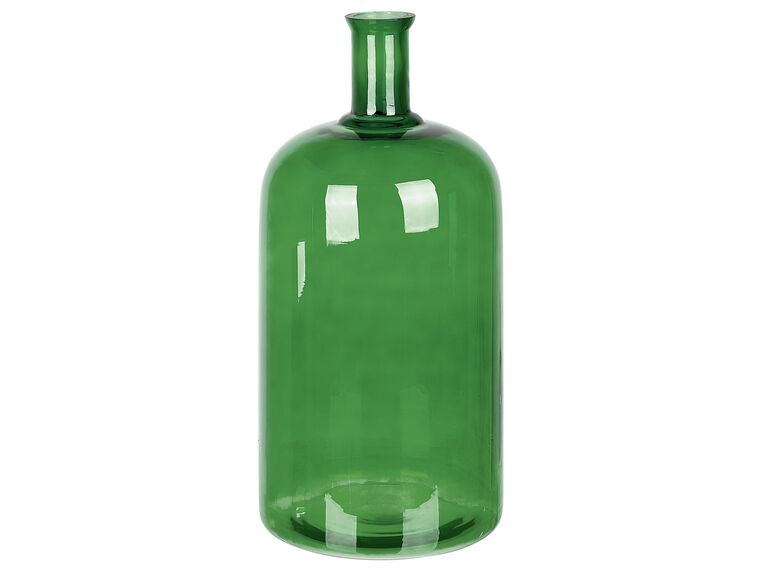 Glass Flower Vase 45 cm Emerald Green KORMA_830407