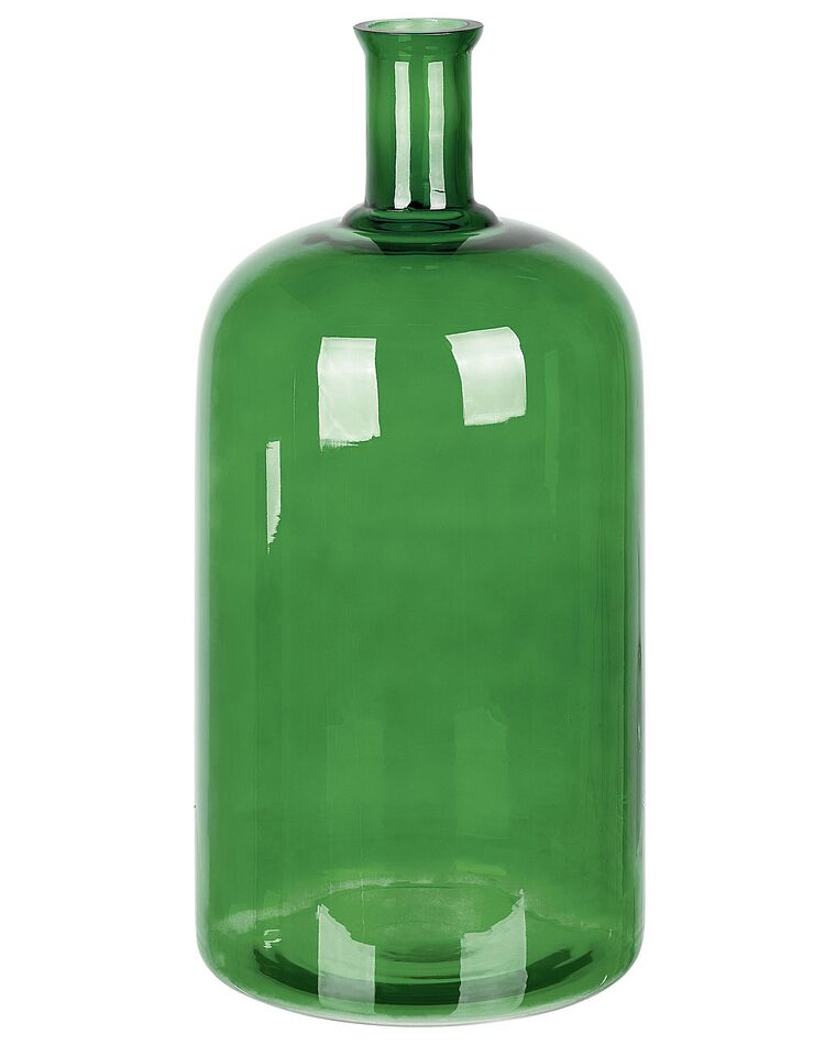 Florero de vidrio verde esmeralda 45 cm KORMA_830407