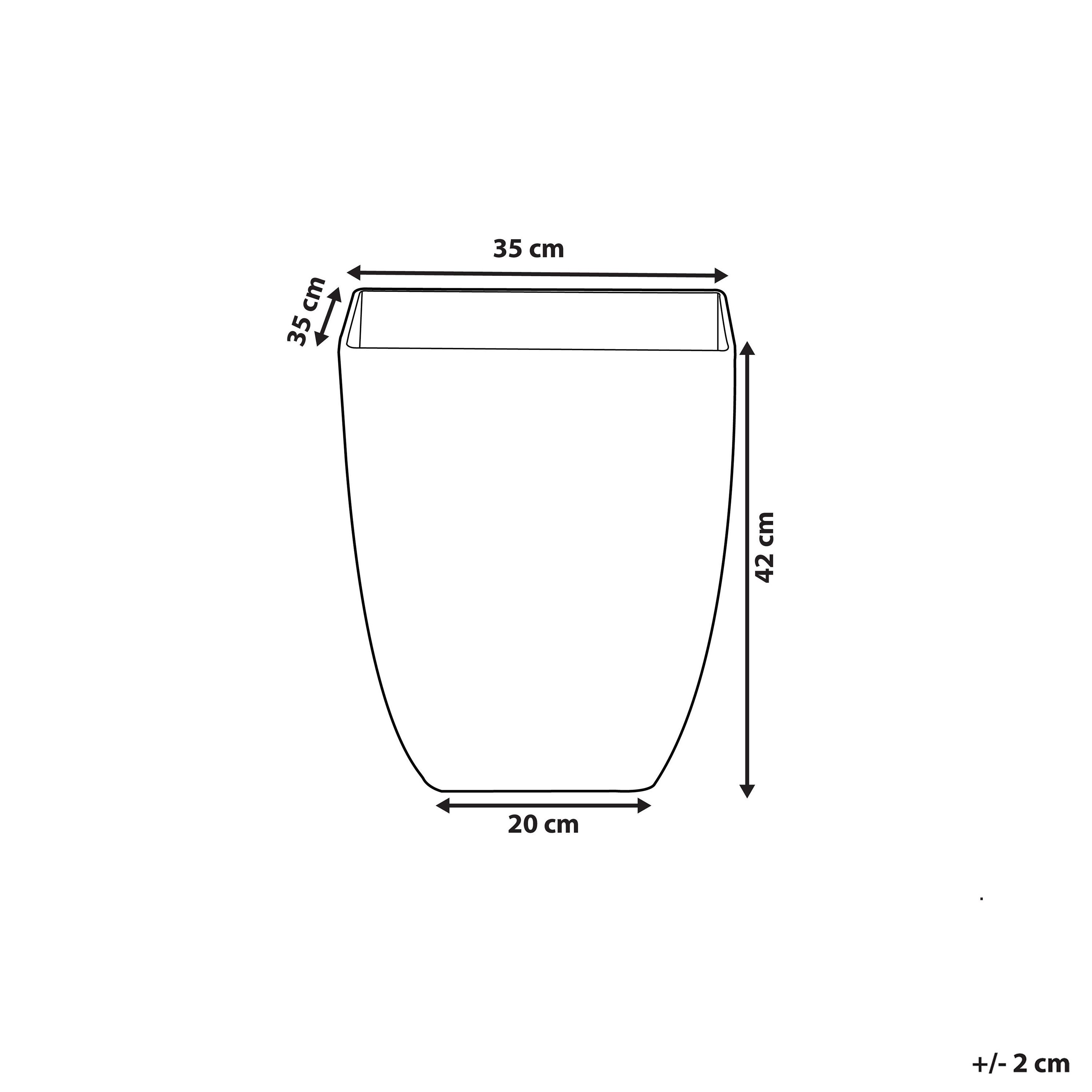 Doniczka 35 x 35 x 42 cm efekt marmuru MIRO