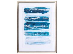 Kehystetty taulu sininen 60 x 80 cm FERATE