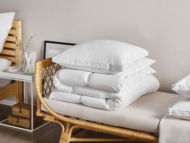 Duck Feathers and Down Bed High Profile Pillow 50 x 60 cm FELDBERG
