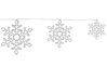 Lot de 3 flocons de neige décoratives 30/39/50 cm argenté LOHELA_813185