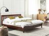 Wooden EU Super King Size Bed Dark MAYENNE_876562