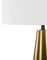 Tischlampe hellbeige / gold 60 cm Trommelform SANDON_819328