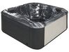 Square Hot Tub with LED Grey LASTARRIA_877263