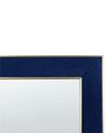 Sametové stojací zrcadlo 50 x 150 cm modré LAUTREC_840650