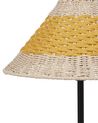 Lámpara de mesa de cuerda de papel beige y amarillo 40 cm MOMBA_914519
