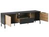 Mueble TV negro/madera clara ARKLEY_791809