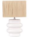 Lámpara de mesa de cerámica blanca JUDY_891549