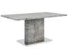 Mesa de jantar em MDF efeito de betão 160 x 90 cm cinzento e metal PASADENA_694986
