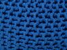 Poef katoen donkerblauw 50 x 35 cm CONRAD_813951