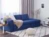 Sectional Sofa Bed with Ottoman Navy Blue FALSTER_751467