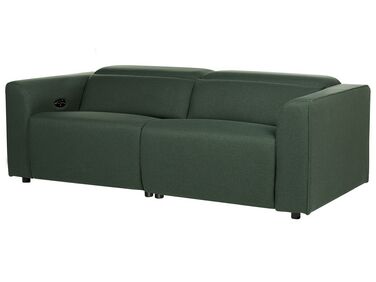 Sofa z elektryczną funkcją relaksu z ładowarką zielona ULVEN